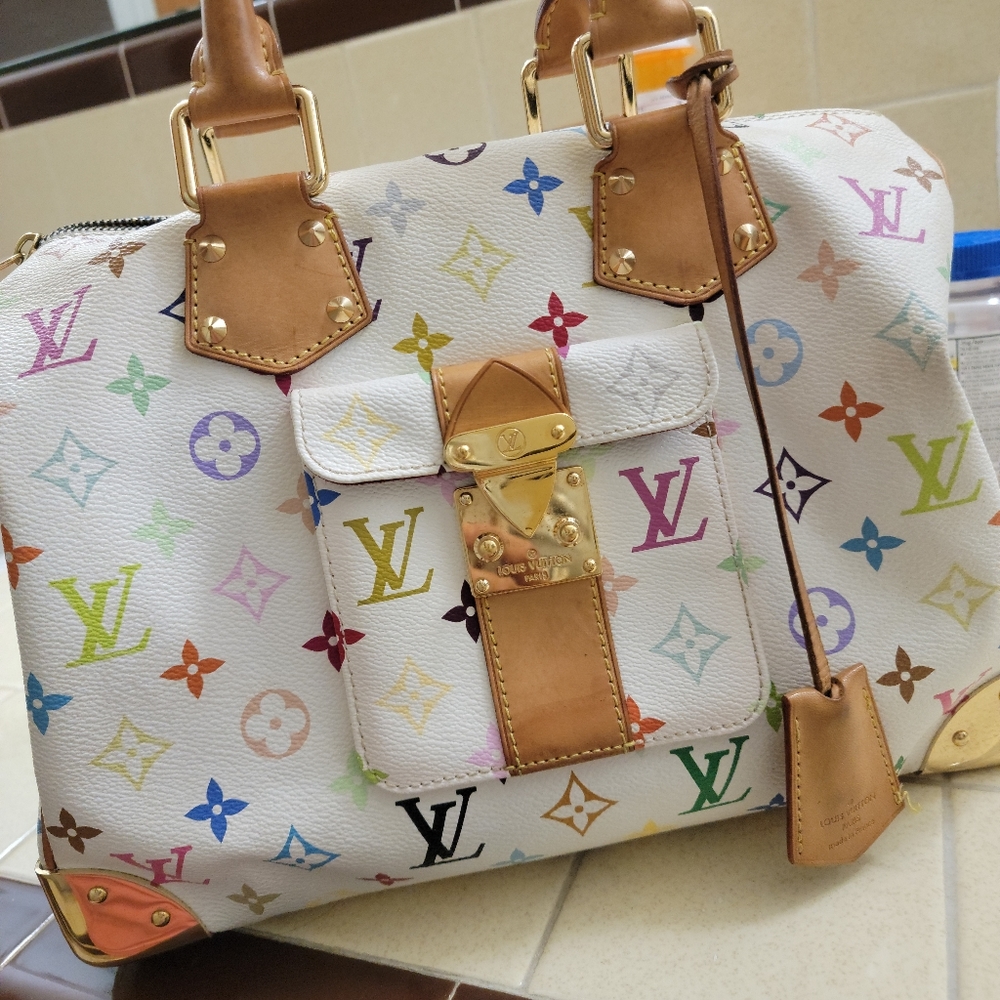 Louis Vuitton Multi Color Speedy 30 by Takashi Murakami